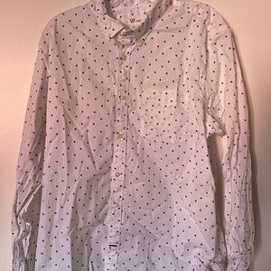 Gap XL Untucked Fit Stretch Button Down Shirt